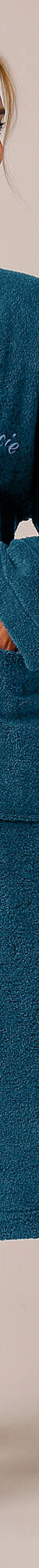 Peignoir mixte adulte uni coton éponge bouclette col kimono personnalisé (bleu paon) Peignoir mixte adulte uni coton éponge bouclette col kimono personnalisé (bleu paon)